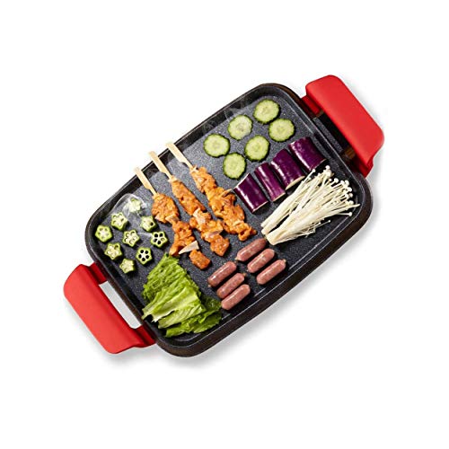 AFPSDLFJDLS Multi Function Household Electric Grills Griddles Hot Pot BBQ Machine Non Stick Pan