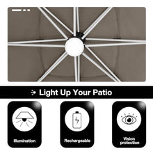 EliteShade Atlas 3-Tier 10x10FT Aluminum Crank Open Cantilever Patio Umbrella Sunflower Yellow