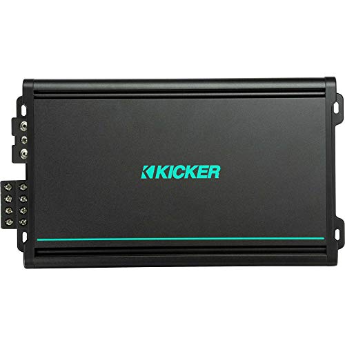 KICKER 10-Inch Loaded Premium Marine Subwoofer Enclosure with Passive Radiator and Marine Amp Bundle