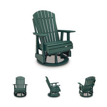 Signature Design by Ashley Adirondack Outdoor Swivel Glider Chair, Green