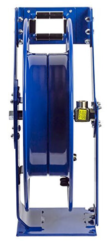 COXREELS Spring Rewind Hose Reel for Fuel Dispensing 3/4" I.D. 75' Hose 300 PSI Blue