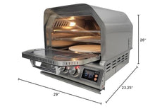 Blaze 26-Inch Outdoor Multi-Fuel Pizza Oven | Rotisserie & Sleeve | 17-Inch Rotating Ceramic Stone | Dual-Fuel Orifices for Propane & Natural Gas | Stainless Steel Construction | BLZ-26-PZOVN-LP