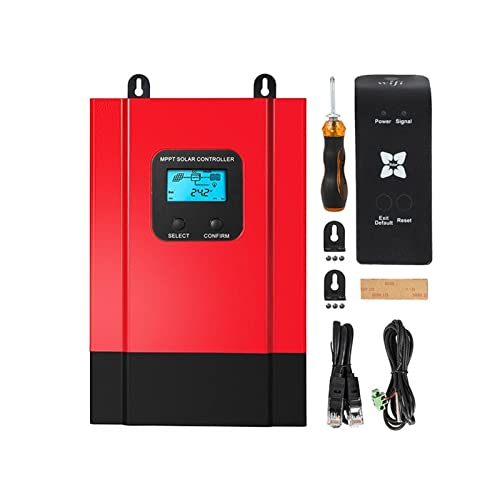 VGVGV Solar Charge Controller, 60A 40A MPPT Solar Controller 48V/36V/24V/12V Auto Back-Light LCD Max 150VDC Input Energy Saving WiFi RS485 Port, Solar Panel Controller(60A with WiFi)