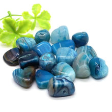 Blue Striped Stone Crystal Specimen