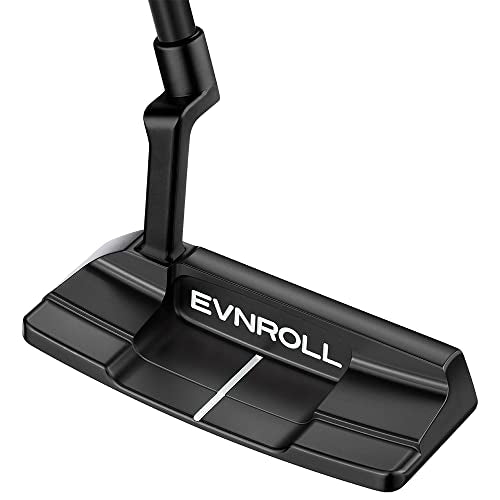 Evnroll 2023 EV2 MidBlade Putter RH Black 35 TourTac Silver White