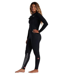 Billabong Womens 3/2mm Furnace Comp Chest Zip Fullsuit - Midnight Trails