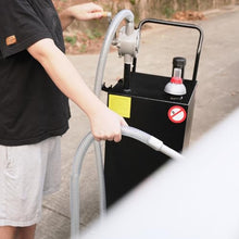 50 Gallon Portable Storage with 2-Way Rotary Transfer, Wheeled Container with Brake Casters for Outdoor Equipment, Vessels & Vehicles