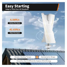 ASsdhgTE 12V 400W Vertical Axis Wind Turbine Generator Kit MPPT Controller