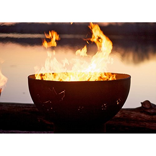 Fire Pit Art Funky Dog-FPA-MLS120-LP Fire Pit LP, Metal