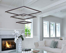 ET2 Quad LED 3-Tier Pendant Light Bronze Finish Glass Shade 15W Max ELV Dimmable Chrome