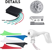 4000W 5000W Wind Turbine/Generator 5 Blade 12V/24V Power Supply for Household Streetlight+ Wind Controller Mounting Accessories (4000w 12v)