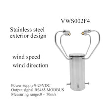 Integrated Wind Speed Direction Sensor, VWS002F4 Hot-Wire Anemometer, Auto Heating(VWS002F4-RS485)