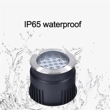 Outdoor Landscape Lights - LED Underground Light, AC 220V Round Recessed Spotlight, IP65 Waterproof Tempered Glass Floor Light,Garden Courtyard Decorative Lighting Ground Lights(Warm White Color,54W)