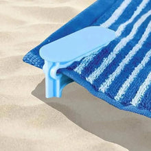 Whoasyst 4Pcs Windproof Towel Clip Beach Mat Holder Picnics Blanket Rack Towels Sand Beach Anchors Stakes Windproof