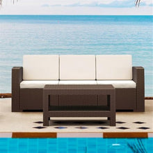 Compamia Monaco Outdoor Sofa in Brown with Cushion, Commercial Grade