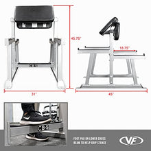 Valor Fitness Standing Preacher Curl Bench Station for Bicep Arm Curling - CB-5 Standing Preacher Curl Station