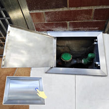 Innovz Exterior Crawl Space Floor Access Door Hatch, Click Open/Close Access Panel for Concrete Floor, Celling and Wall, 304 Stainless Steel Inspection Hatch(24x24in/60x60cm)