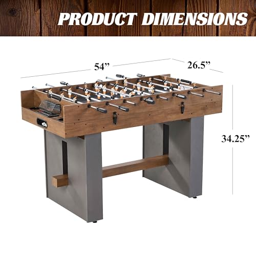Barrington Billiards 3-in-1 Combination Game Table 54" Wood Grain/Concrete