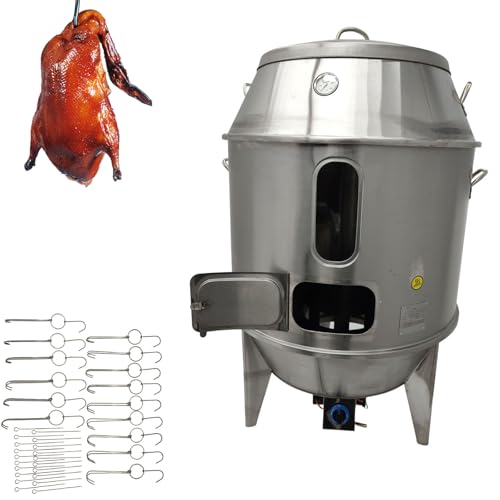 Banfluxion Stainless Steel Gas Oven 2800PA Commercial Barbecue Roaster Beijing Duck & Turkey Roasting Machine with Temperature Display for Chicken, Vegetables & Lamb