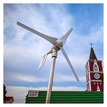Wind Generator Small Household Portable Low Speed Three Phase Wind Turbine 400W 12V 24V for Home for Marine, RV, Home, Windmill Generator Suit (Color : Hybrid Controller, Specification : 6 Blades