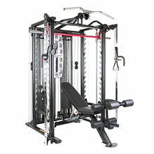 Inspire Fitness SCS Smith System - Cage System - Functional Trainer Home Gym With Smith Machine - Cable Machine - D Handles, Ankle Strap, Multi-Function Belt - Inspire SCS System (No Bench)