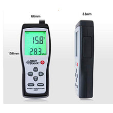 ASWRTYJO Industrial High-Precision Temperature and Humidity Gauge Meter with Backlight Digital Psychrometer Thermometer