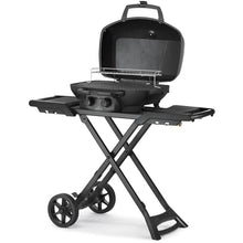 Napoleon PHANTOM TravelQ Portable PRO Propane Gas Grill - PRO285X-PHM - with Scissor Cart, Matte Black, Travel BBQ,
