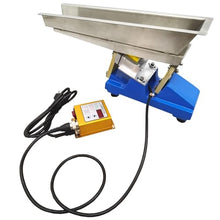 Yokoma Mini Vibrating Feeder Conveyor Electromagnetic Powder Shaking Feeding Machine for Powder Granular Materials Stainless Steel 110V/220V