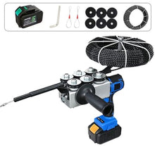 NYANS Cordless Electric Threading Machine, High Power Lithium Cordless Stringing Machine, Portable Electric Fish Tape, with a Powerful Brushless Motor, for Home Outdoors,1Battery(15cells)