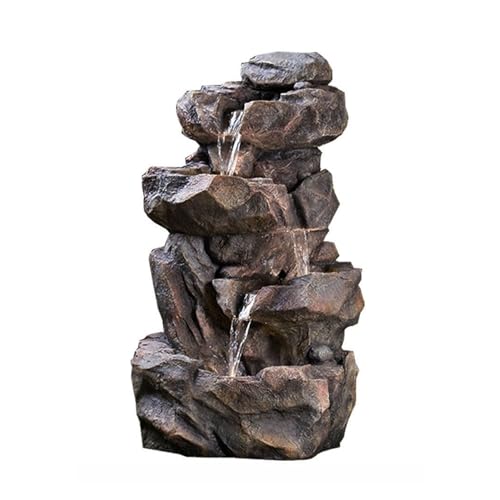 Tabletop Fountain Imitation Stone Rockery Water Fountain Decoration, Outdoor Balcony Garden Courtyard Decoration, Circulation Pool Floor Landscape Decoration Tabletop Water Fountain