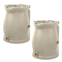 Good Ideas Rain Wizard Urn Shaped Water Collection Barrel 50 Gallon, 2 Pack
