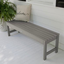 highwood Lehigh Picnic Garden Bench, 5 feet, Harbor Gray