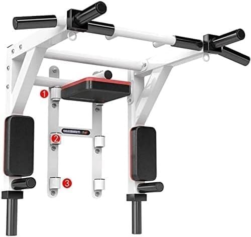 ZHWBAO Home Double Pole Sandbag Shelf Gym Pull-up Adjustable Exercise Equipment Pull-up Bar Black