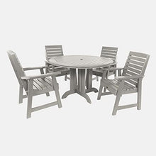 Highwood Weatherly 5-Piece Round Dining Set Harbor Gray