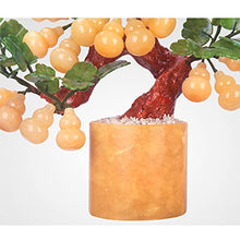 Artificial Bonsai Jade Carving Jade Gourd Bonsai Desk Display Fengshui Town House Lucky Ornaments for Home Office Bonsai Ornaments House Plant (Size : Small)