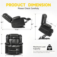 KTYUERGHK Large Power Lift Recliner Chair for Elderly with Heat and Massage