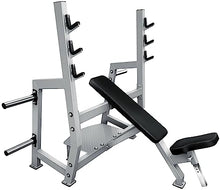 French Fitness Napa Olympic Incline Bench w/Weight Storage Silver