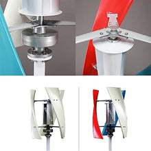 HUIZHITENGDA 48v, 3000W Portable Vertical Wind Generators for Home Use,2.5M/S Start Wind Speed, 3-Blade Wind Power Generator Suitable for Home