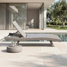 Seeheool Luxury Comfort Outdoor Chaise Lounger Set of 2 Premium Adjustable Gray Resin Wicker Patio Furniture Sunbathing Poolside Seating