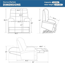 KTYUERGHK Big & Tall Power Lift Recliner Chair with Heat Massage