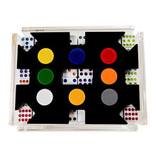 Luxe Dominoes Mexican Train Dominoes Set Black