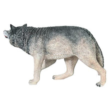 Design Toscano Call of the Wild Growling Gray Wolf Statue Full Color