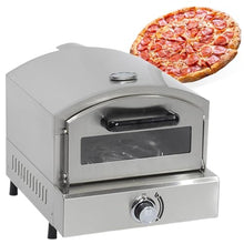 Stainless Steel Outdoor Pizza Oven with Pizza Stone, Gas Fired-Pizza Ovens, Cooking Pizza Steak Fish Chicken and More, for Outdoor Garden Outside Party