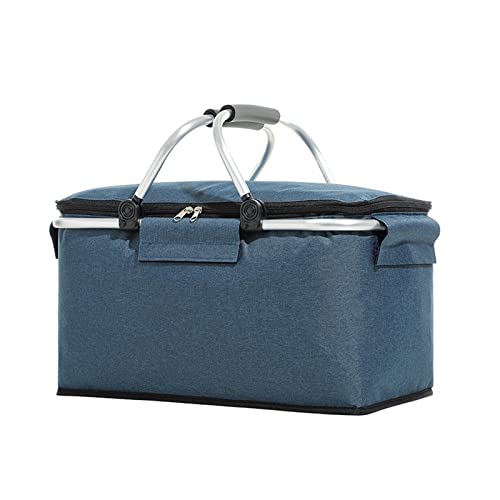 Insulation and Cold Storage Folding Picnic Basket Portable Fruit Outdoor