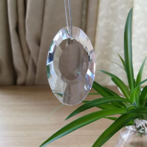 Clear 38mm 300pcs Gourd Pear Clear Crystal Chandelier Parts Suncatcher Parts For Windows DIY Home Garden Party Decorations - (Color: Earring/Size: 38mm)