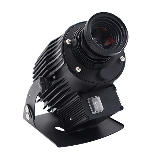 LED GOBO Logo Projector Light IP65 Waterproof with 1 Free Custom Rotating Glass Gobos for Indoor/Outdoor Use Company Store Wedding Event Advertising (3 Colors, 60W)