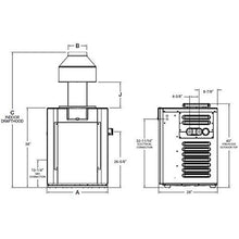 Raypak 240k BTU Pool & Spa Heater, Natural Gas, Polymer Header, Cupronickel Tubing, Digital Control, 0-1999 ft. Elevation