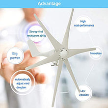 HENGJINGTR 1200W Wind Turbine Electricity Generators 6 Blades with MPPT Charge Controller Wind Turbine Power Generator for Hybrid Wind Solar System(12V 24V Available),48v