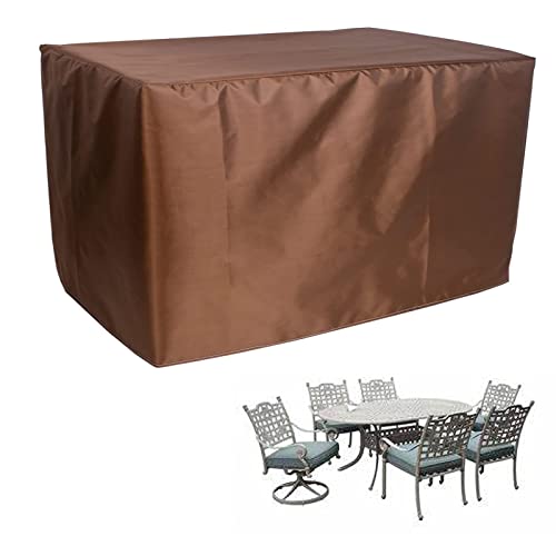 HUHJYUGE Table and Chair Covers Windproof Dust-Proof 96" L x 96" W x 12" H, All Weather Cover for Outdoor Furniture Set, Patio Furniture Covers Waterproof, Table and Chair Covers Set