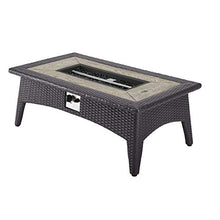 Modway EEI-3727-EXP-WHI-SET Convene 3 Piece Set Outdoor Patio with Fire Pit, Espresso White